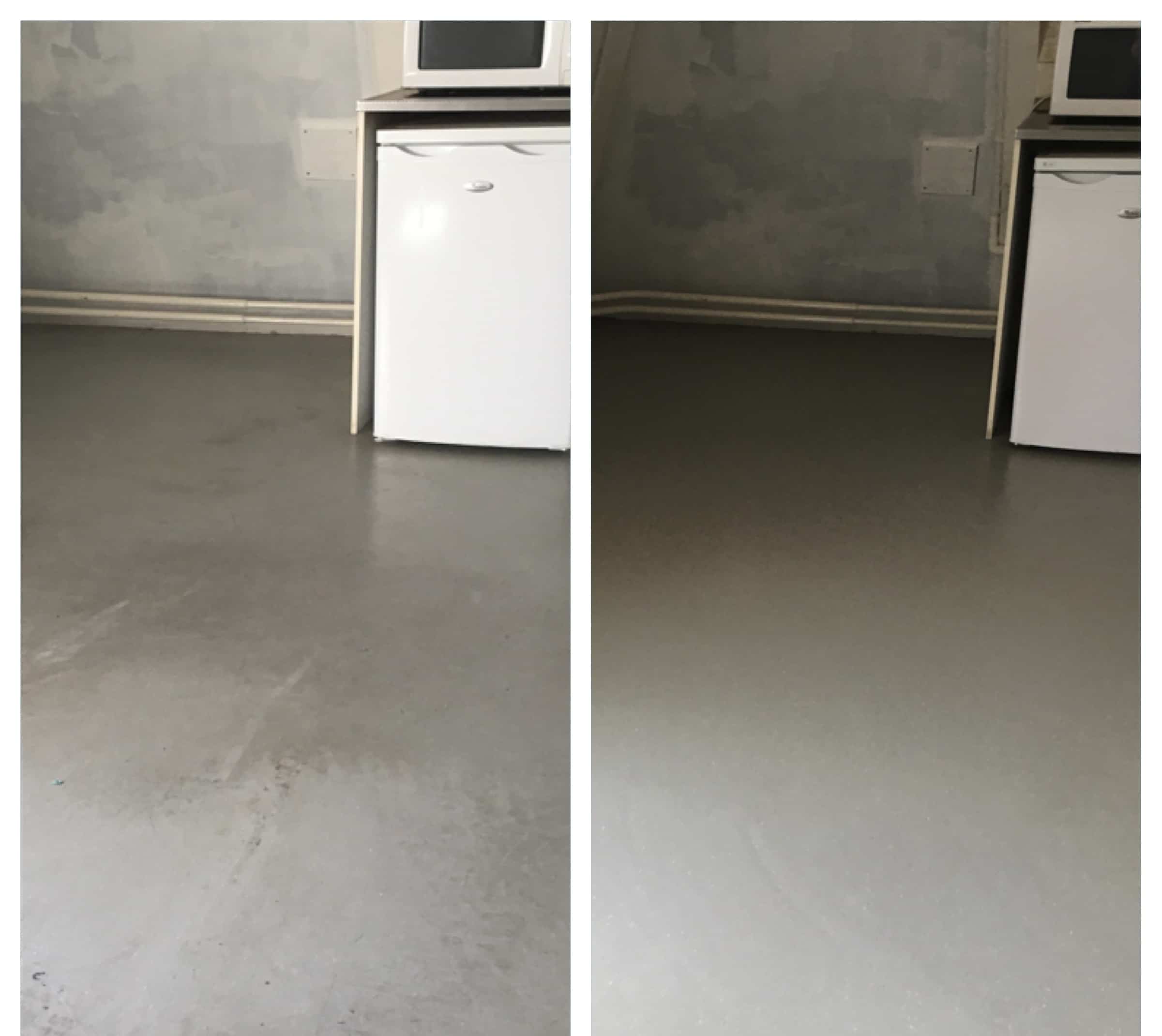 linoleum/ artoleum/ marmoleum vloer gereinigd